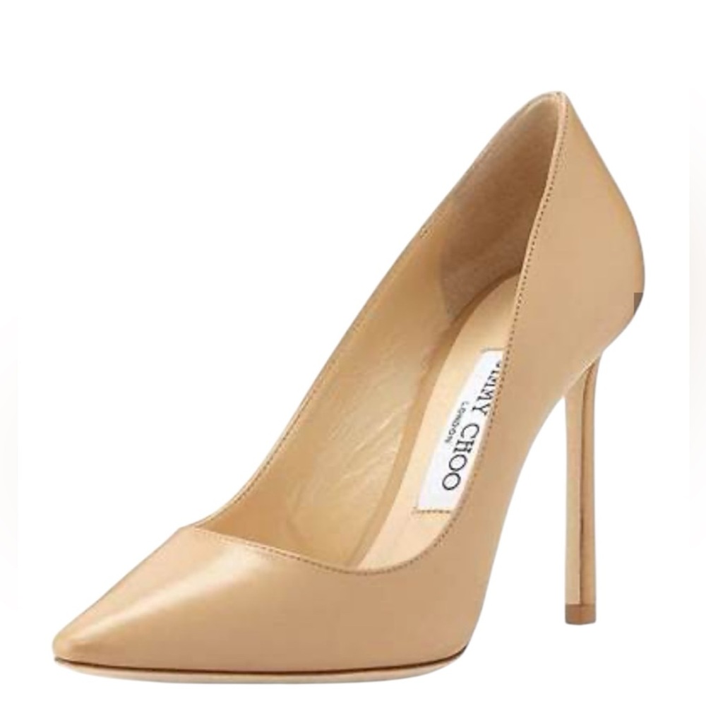 Jimmy Choo Romy Leather High-Heel Pumps